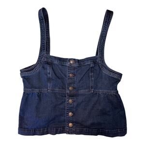American Eagle Women's XL Denim Babydoll Top